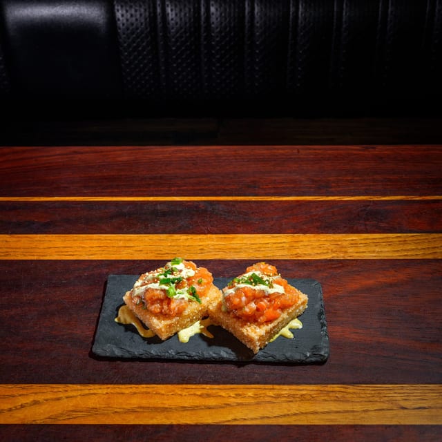Crispy Rice Salmon 2pc.
